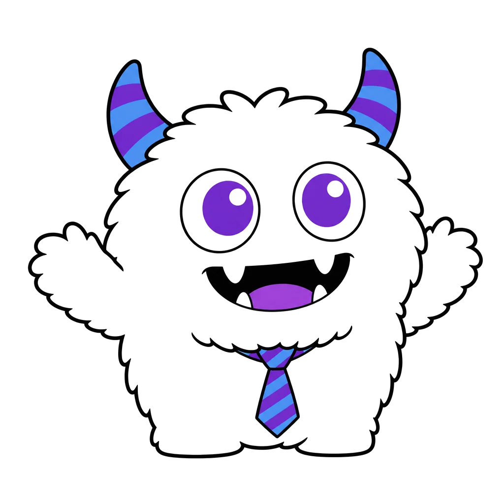 フラット風に描いたてんびん丸