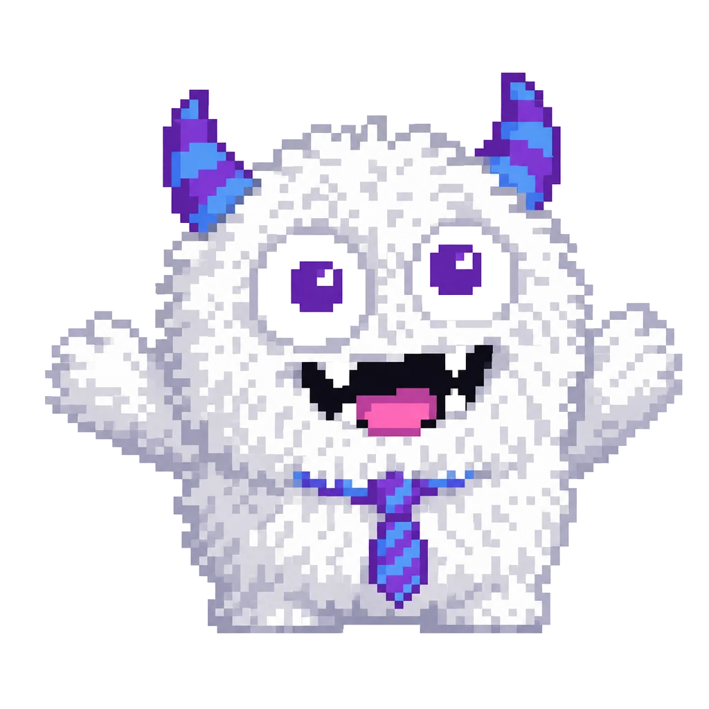 ドット絵風に描いたてんびん丸