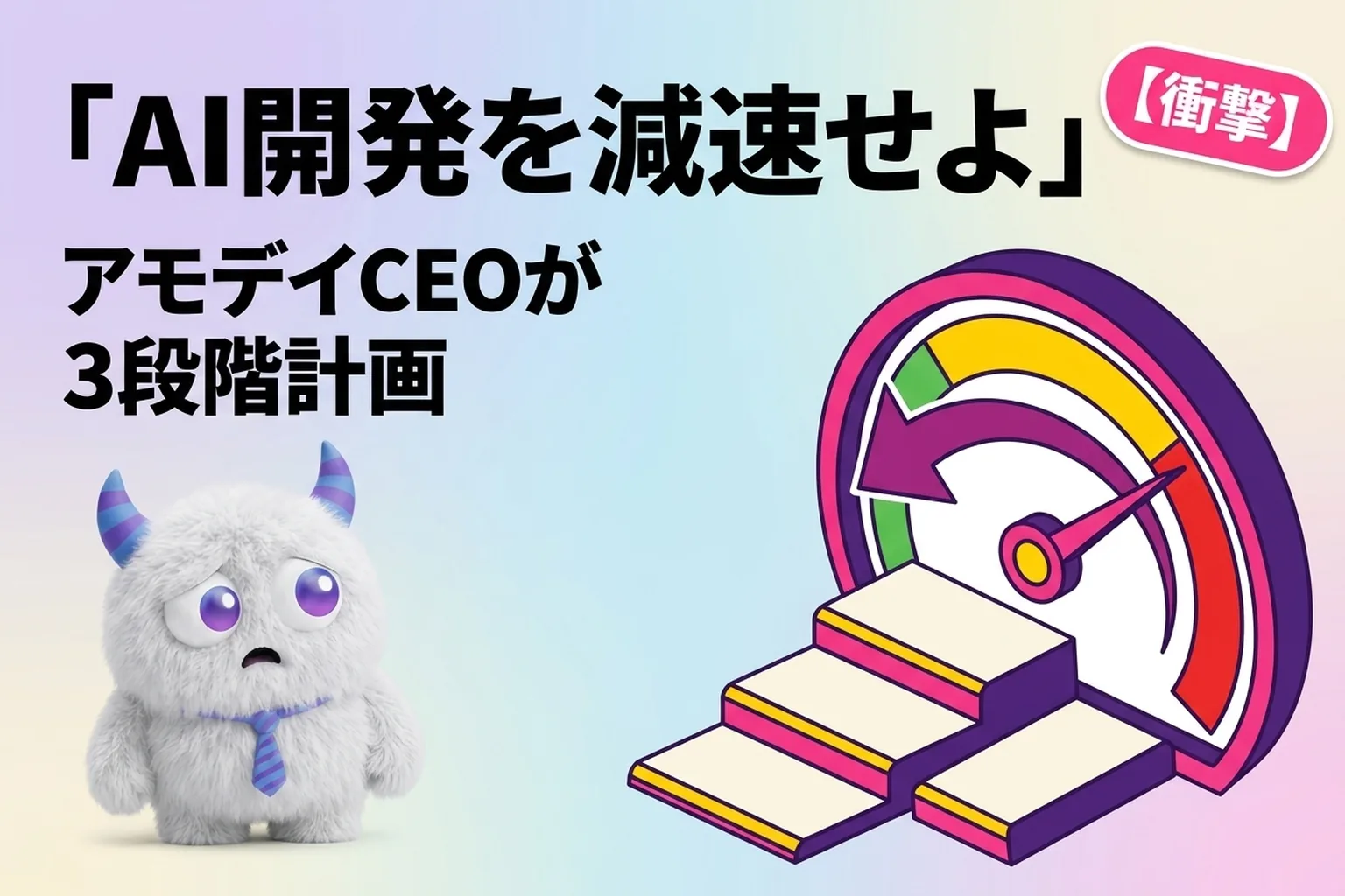 AI開発の「ペース調整」とは？アモデイCEOの3段階計画、アルトマンも同調