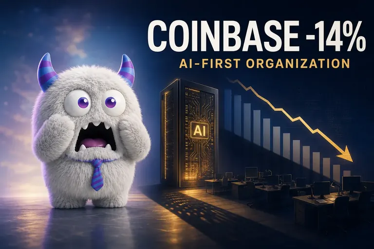 Coinbase、AI活用で従業員を一気に14%削減。退職パッケージは通常の8倍、狙いは「AI主体の組織」への転換