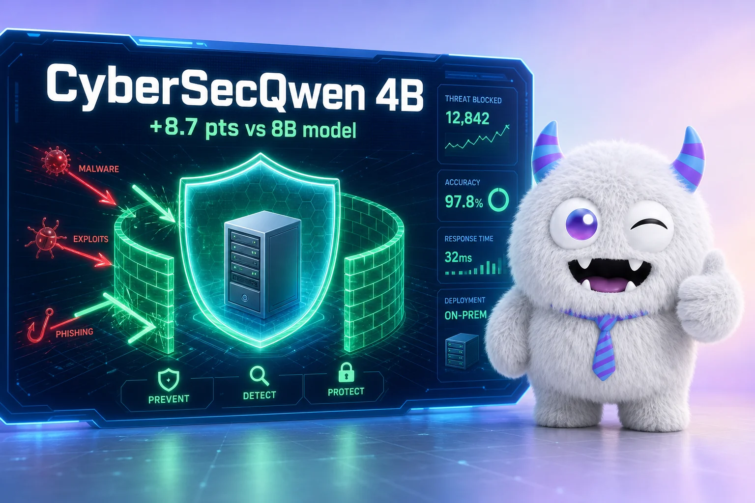 サイバー防衛AIは「小さくて専門特化」が正解？4BパラのCyberSecQwenが8Bモデルを食ったよ
