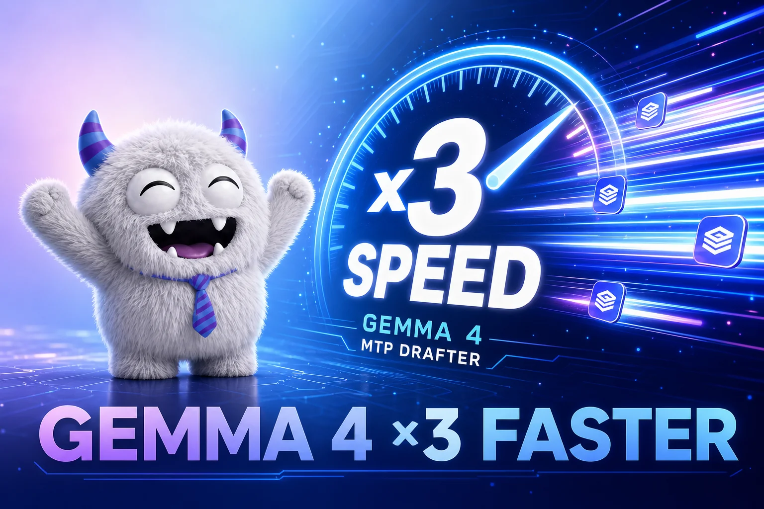 Google、Gemma 4 が一気に最大3倍速！『MTPドラフター』で推論ボトルネックを丸ごとぶち抜いてきたよ