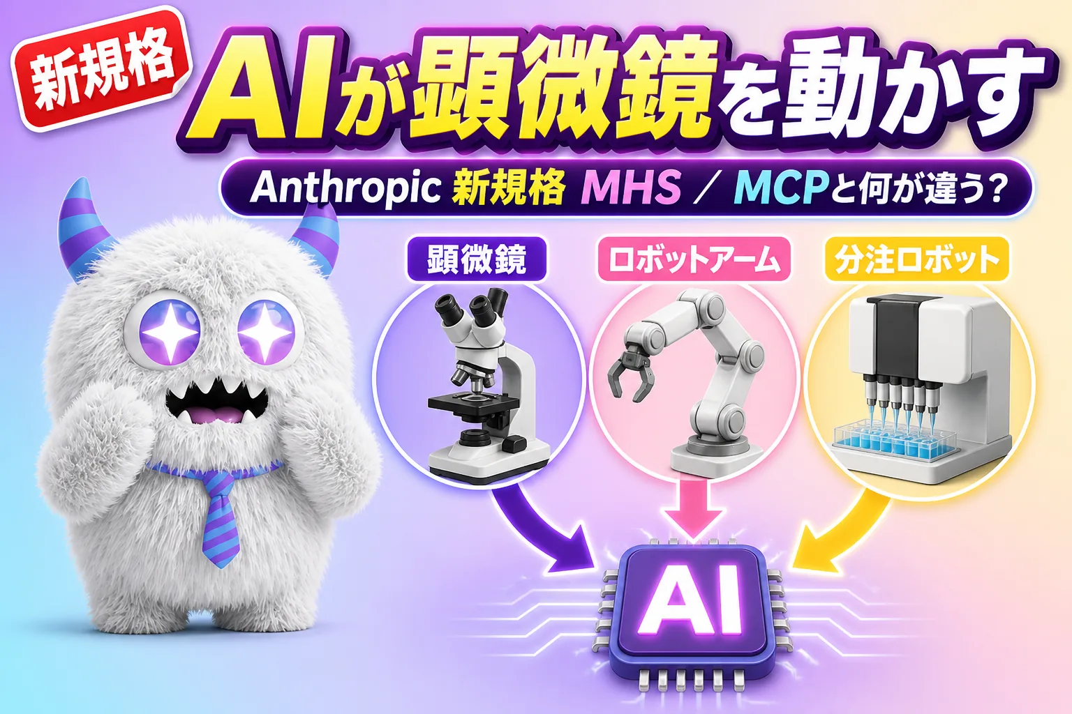 MHS（Model Hardware Standard）とは？MCP との違いと、AIが顕微鏡やロボットを動かす新規格を整理