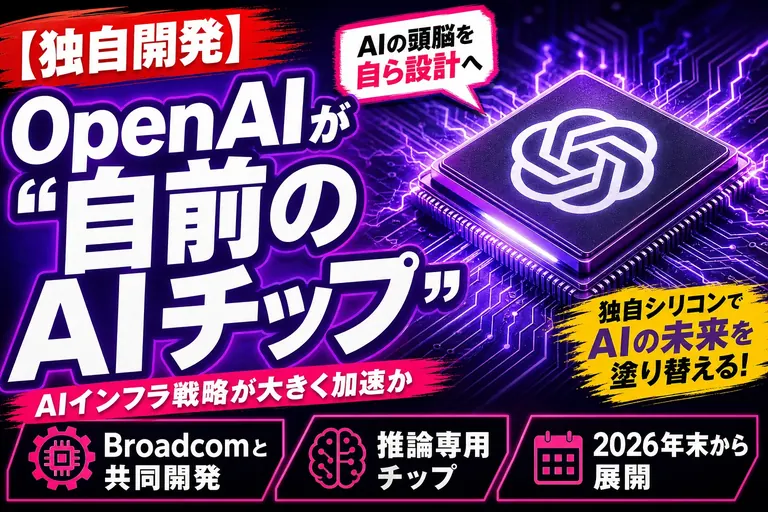 OpenAIが自前AIチップへ！Broadcomと組んだ「Jalapeño」登場