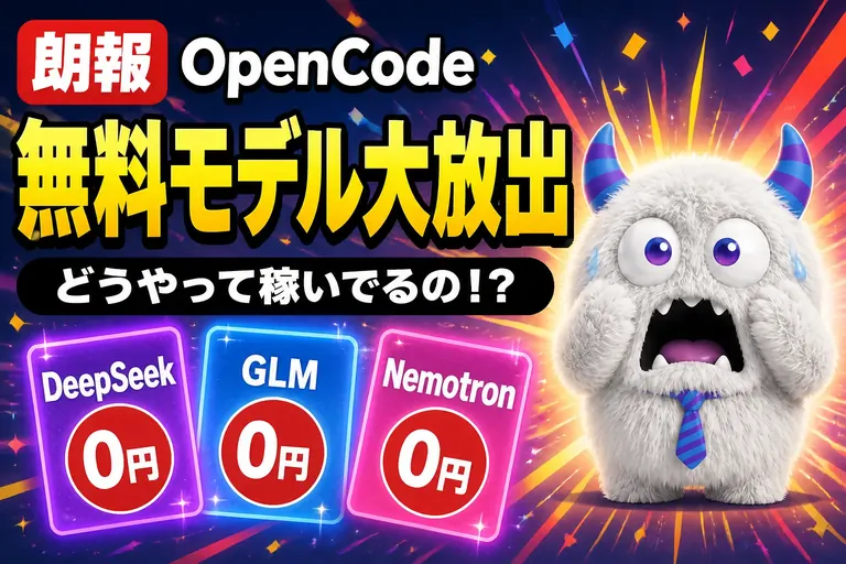 OpenCodeの無料モデルはなぜ無料？売上の仕組みとHermesで使える範囲