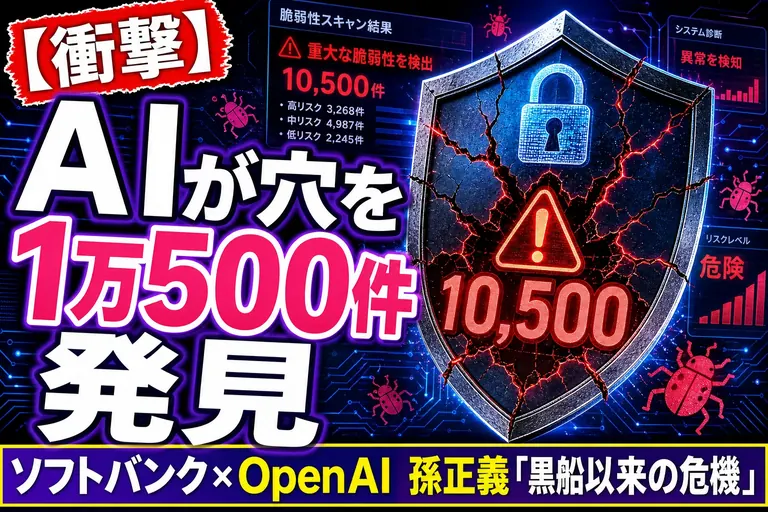 AIが日本企業の“穴”を1万500件も見つけた！？孫正義さん「黒船以来の危機」って——てんびん丸が整理するんだ