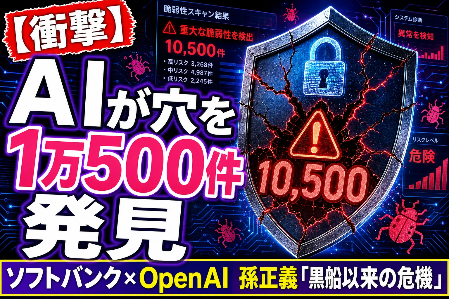 AIが日本企業の“穴”を1万500件も見つけた！？孫正義さん「黒船以来の危機」って——てんびん丸が整理するんだ