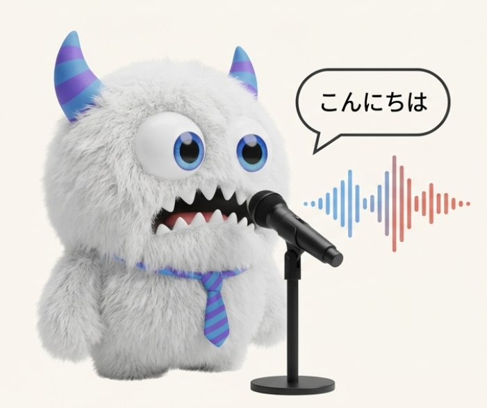 マイクであいさつ