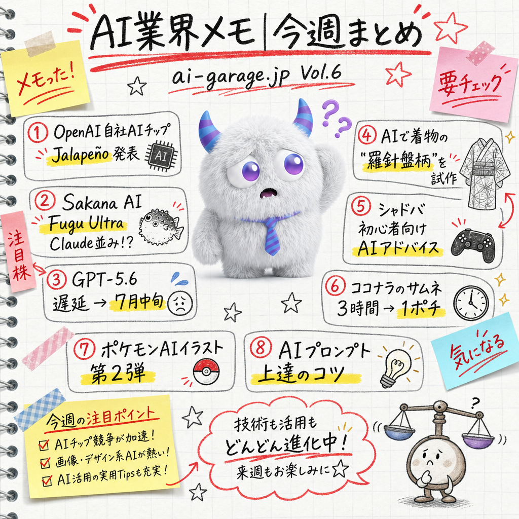 Vol.6 06/18 〜 06/24 の AI バズ 8 本のまとめ