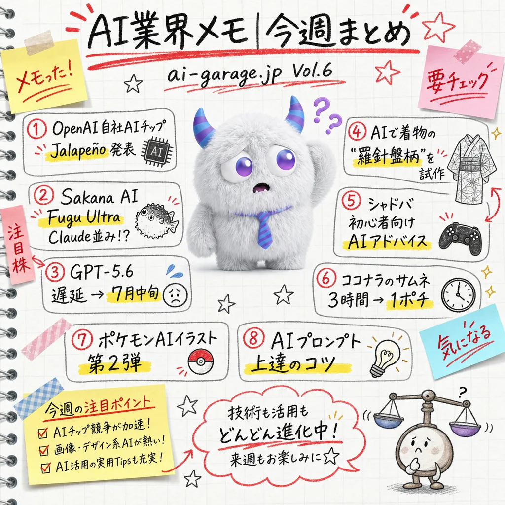 Vol.6 06/18 〜 06/24 の AI バズ 8 本のまとめ